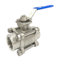AF-33 3-Piece Direct Mount  Ball Valve